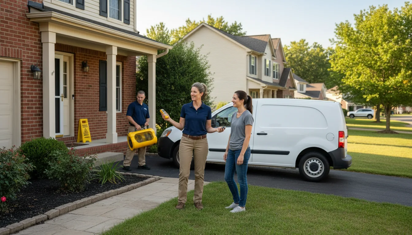 Residential water damage restoration in Harrisburg, NC